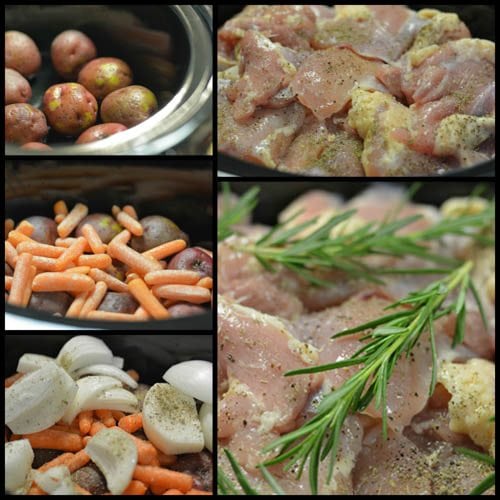 Slow Cooker One Pot Chicken Dinner: Delicious one pot crock pot meal!