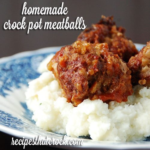 Homemade Crock Pot Meatballs Recipes That Crock