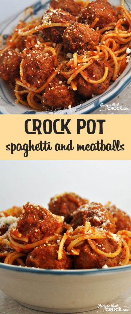 Crock Pot Spaghetti and Meatballs - Recipes That Crock!